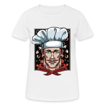 Chef Chef Chef Chefs Restaurant Cooking - Women's Breathable T-Shirt - white - Front - AI Model Female 172 dark (172cm)
