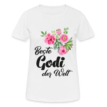 Beste Godi Patentante Österreich Taufgodi Taufpati - Frauen T-Shirt atmungsaktiv - Weiß - Vorne - AI Model Female 172 dark (172cm)