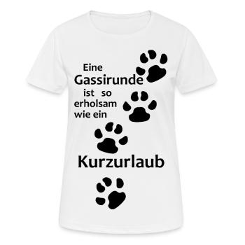 Hundesprüche,Hundebesitzer,Hundehalter,Hundeliebe - Frauen T-Shirt atmungsaktiv - Weiß - Vorne - AI Model Female 172 dark (172cm)