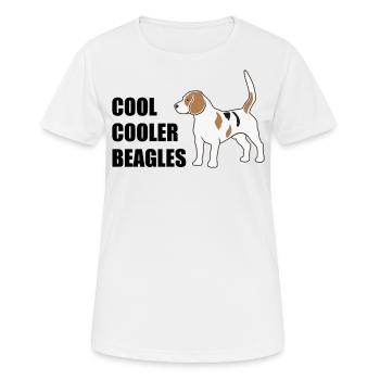 Beagle Dog Cool Dire Dog Lovers Cadeau - T-shirt respirant Femme - blanc - Devant - AI Model Female 172 dark (172cm)