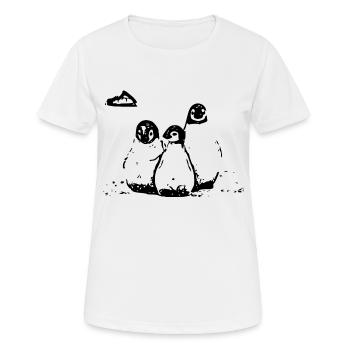 Schönes Pinguin Design. Ideal Für alle. - Frauen T-Shirt atmungsaktiv - Weiß - Vorne - AI Model Female 172 dark (172cm)