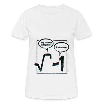 math drôle - T-shirt respirant Femme - blanc - Devant - AI Model Female 172 dark (172cm)