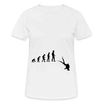 Diver - Women's Breathable T-Shirt - white - Front - AI Model Female 172 dark (172cm)