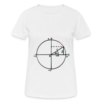 unit circle - Women's Breathable T-Shirt - white - Front - AI Model Female 172 dark (172cm)