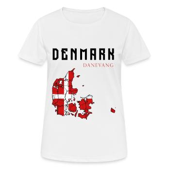 Danemark contour contour contour Copenhague cadeau - T-shirt respirant Femme - blanc - Devant - AI Model Female 172 dark (172cm)