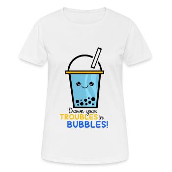 Bubble Tea - T-shirt respirant Femme - blanc - Devant - AI Model Female 172 dark (172cm)
