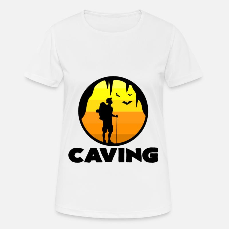 Caving - Women's Breathable T-Shirt - white