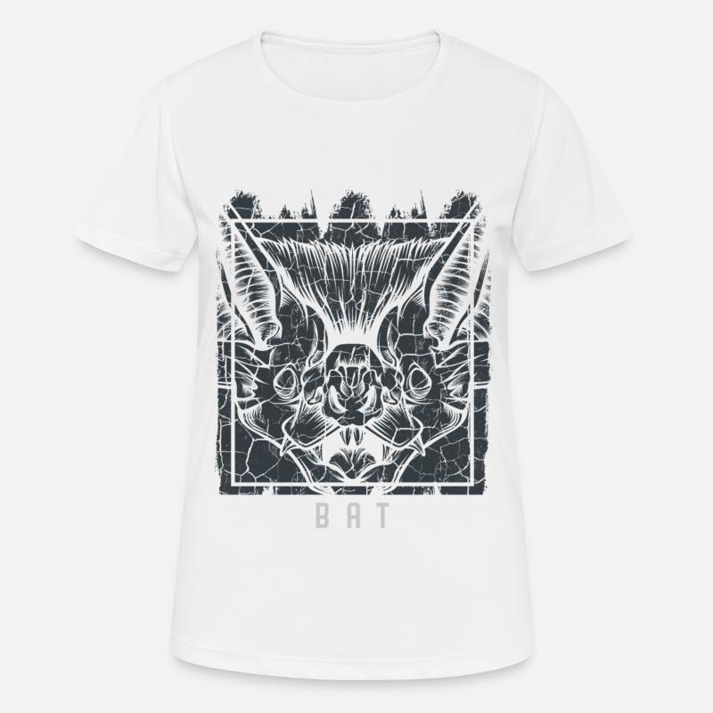 bat - Women's Breathable T-Shirt - white