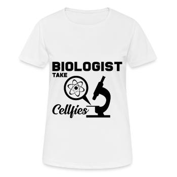 Biology - Women's Breathable T-Shirt - white - Front - AI Model Female 172 dark (172cm)