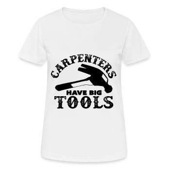 charpentier - T-shirt respirant Femme - blanc - Devant - AI Model Female 172 dark (172cm)