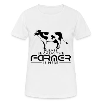 Bauer - Frauen T-Shirt atmungsaktiv - Weiß - Vorne - AI Model Female 172 dark (172cm)