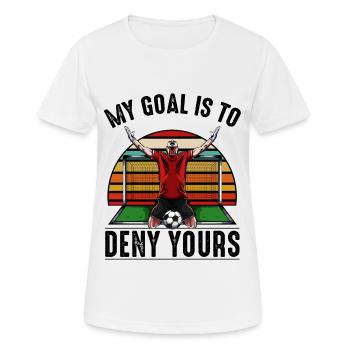 Cadeau de déclaration de paroles amusantes de football cool - T-shirt respirant Femme - blanc - Devant - AI Model Female 172 dark (172cm)