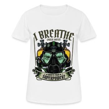 Diver - Women's Breathable T-Shirt - white - Front - AI Model Female 172 dark (172cm)