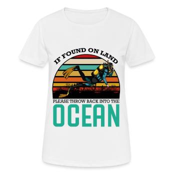 Diver - Women's Breathable T-Shirt - white - Front - AI Model Female 172 dark (172cm)