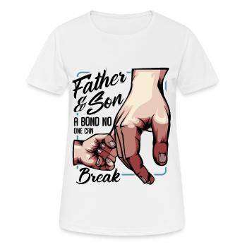 Fathers Sons Best Friends Cool Sayings Gift - Women's Breathable T-Shirt - white - Front - AI Model Female 172 dark (172cm)