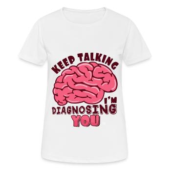 psychologist - Women's Breathable T-Shirt - white - Front - AI Model Female 172 dark (172cm)