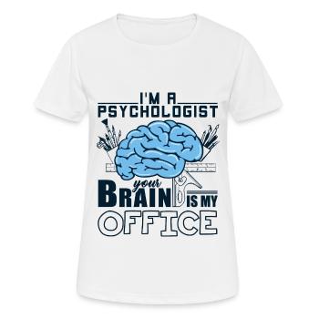 psychologist - Women's Breathable T-Shirt - white - Front - AI Model Female 172 dark (172cm)