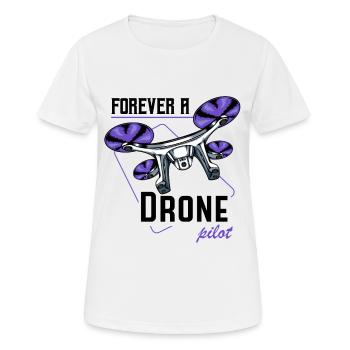 Drohnen - Frauen T-Shirt atmungsaktiv - Weiß - Vorne - AI Model Female 172 dark (172cm)