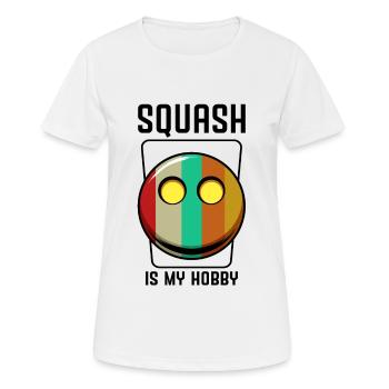 Squash - Frauen T-Shirt atmungsaktiv - Weiß - Vorne - AI Model Female 172 dark (172cm)