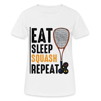squash - T-shirt respirant Femme - blanc - Devant - AI Model Female 172 dark (172cm)