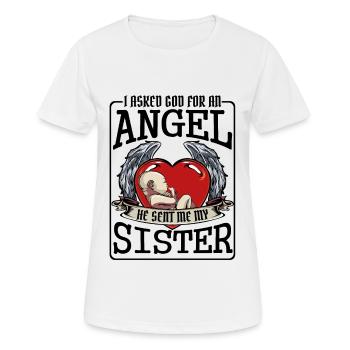 sister - Women's Breathable T-Shirt - white - Front - AI Model Female 172 dark (172cm)