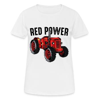 Idée cadeau tracteur tracteur tracteur tracteur - T-shirt respirant Femme - blanc - Devant - AI Model Female 172 dark (172cm)
