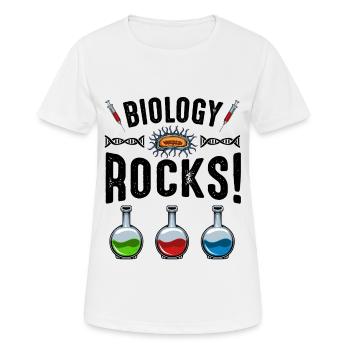 Biologe - Frauen T-Shirt atmungsaktiv - Weiß - Vorne - AI Model Female 172 dark (172cm)