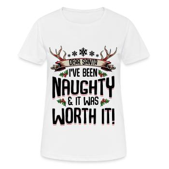 Weihnachtsmann - Frauen T-Shirt atmungsaktiv - Weiß - Vorne - AI Model Female 172 dark (172cm)