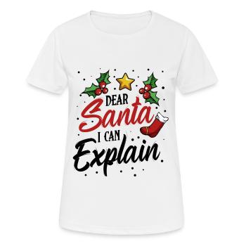 Weihnachtsmann - Frauen T-Shirt atmungsaktiv - Weiß - Vorne - AI Model Female 172 dark (172cm)