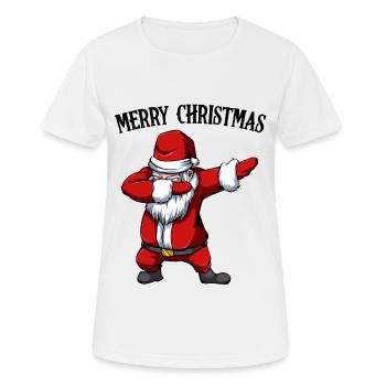 Weihnachtsmann - Frauen T-Shirt atmungsaktiv - Weiß - Vorne - AI Model Female 172 dark (172cm)