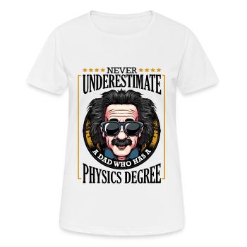physicist - Women's Breathable T-Shirt - white - Front - AI Model Female 172 dark (172cm)