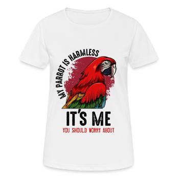 perroquet - T-shirt respirant Femme - blanc - Devant - AI Model Female 172 dark (172cm)