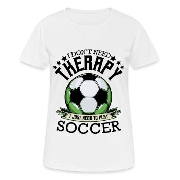 Football Funny Sayings Cadeau de footballeur cool - T-shirt respirant Femme - blanc - Devant - AI Model Female 172 dark (172cm)