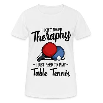 Ping-pong - T-shirt respirant Femme - blanc - Devant - AI Model Female 172 dark (172cm)