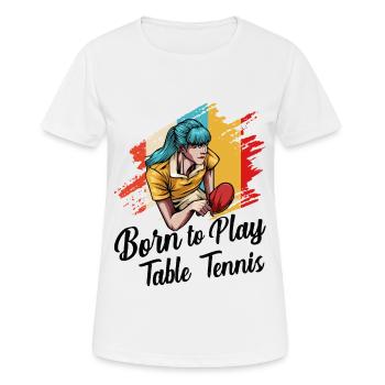 Ping-pong - T-shirt respirant Femme - blanc - Devant - AI Model Female 172 dark (172cm)