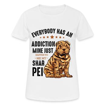 Shar Pei - Frauen T-Shirt atmungsaktiv - Weiß - Vorne - AI Model Female 172 dark (172cm)