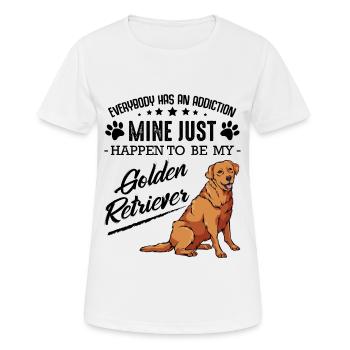 Golden retriever - Women's Breathable T-Shirt - white - Front - AI Model Female 172 dark (172cm)