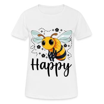 Bienen-Wortspiele - Frauen T-Shirt atmungsaktiv - Weiß - Vorne - AI Model Female 172 dark (172cm)