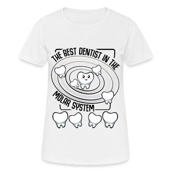 Dentiste - T-shirt respirant Femme - blanc - Devant - AI Model Female 172 dark (172cm)