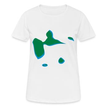 Guadeloupe - Frauen T-Shirt atmungsaktiv - Weiß - Vorne - AI Model Female 172 dark (172cm)