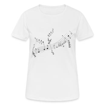 Notes - Women's Breathable T-Shirt - white - Front - AI Model Female 172 dark (172cm)