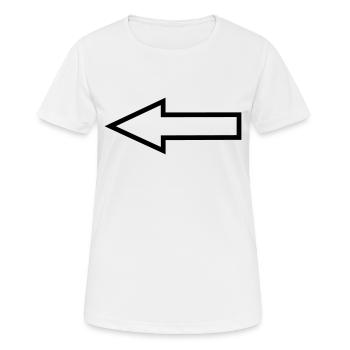Pfeil - Frauen T-Shirt atmungsaktiv - Weiß - Vorne - AI Model Female 172 dark (172cm)