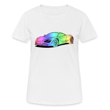 720s Coupe colourful - Frauen T-Shirt atmungsaktiv - Weiß - Vorne - AI Model Female 172 dark (172cm)