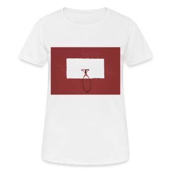Basketballkorb rot sport - Frauen T-Shirt atmungsaktiv - Weiß - Vorne - AI Model Female 172 dark (172cm)