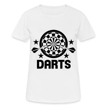 Le jeu de fléchettes - T-shirt respirant Femme - blanc - Devant - AI Model Female 172 dark (172cm)