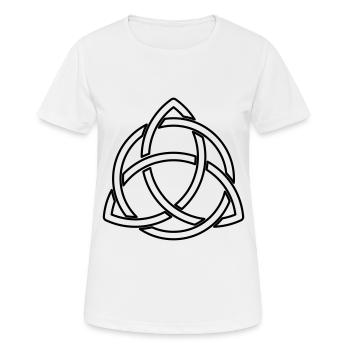 Keltische Knoten wundervolles Keltisches Symbol - Frauen T-Shirt atmungsaktiv - Weiß - Vorne - AI Model Female 172 dark (172cm)