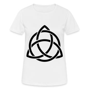 Keltische Knoten wundervolles Keltisches Symbol - Frauen T-Shirt atmungsaktiv - Weiß - Vorne - AI Model Female 172 dark (172cm)