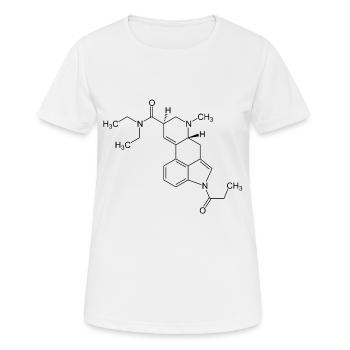 1P LSD Strukturformel - schwarz - Frauen T-Shirt atmungsaktiv - Weiß - Vorne - AI Model Female 172 dark (172cm)
