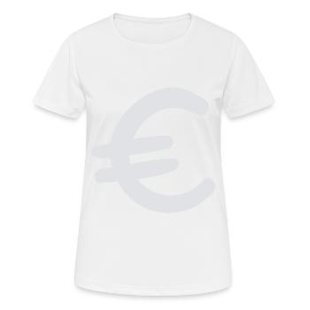 Marque en euros - T-shirt respirant Femme - blanc - Devant - AI Model Female 172 dark (172cm)