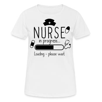 Nurse school education - Women's Breathable T-Shirt - white - Front - AI Model Female 172 dark (172cm)